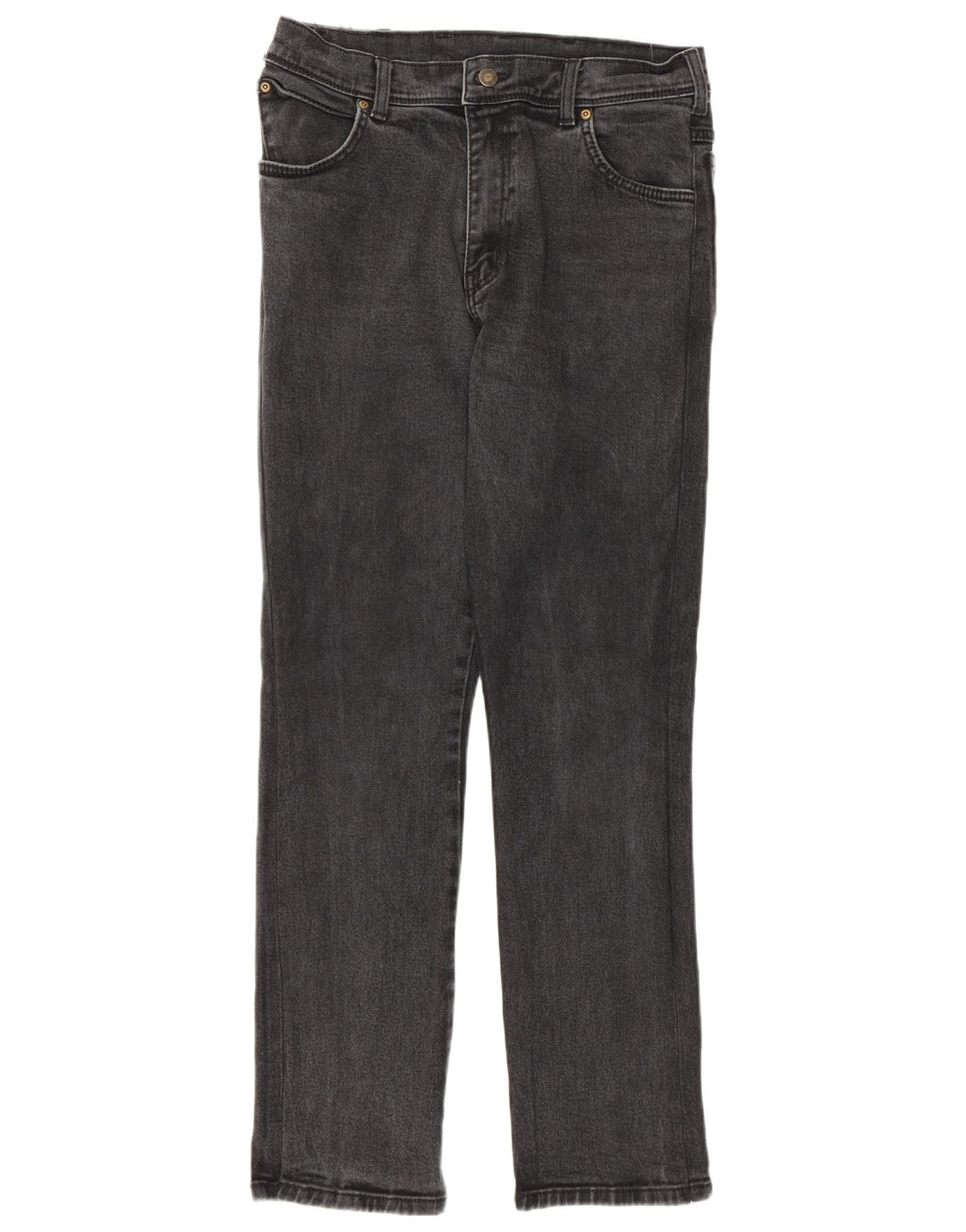 Wrangler Herre Regular Fit Straight Jeans W36 L32 Grå Bomuld