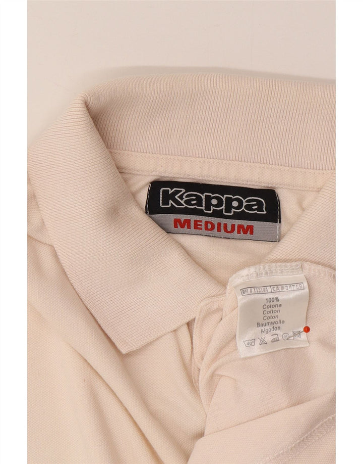 KAPPA Mens Polo Shirt Medium Beige Cotton