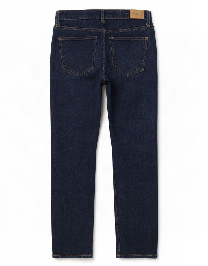 Esprit Dame Straight Jeans W30 L30 Marineblå Bomuld