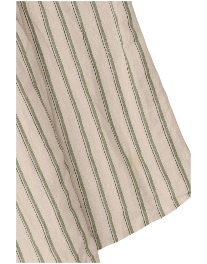 Zara Herreskjorte Medium hvid stribet hør