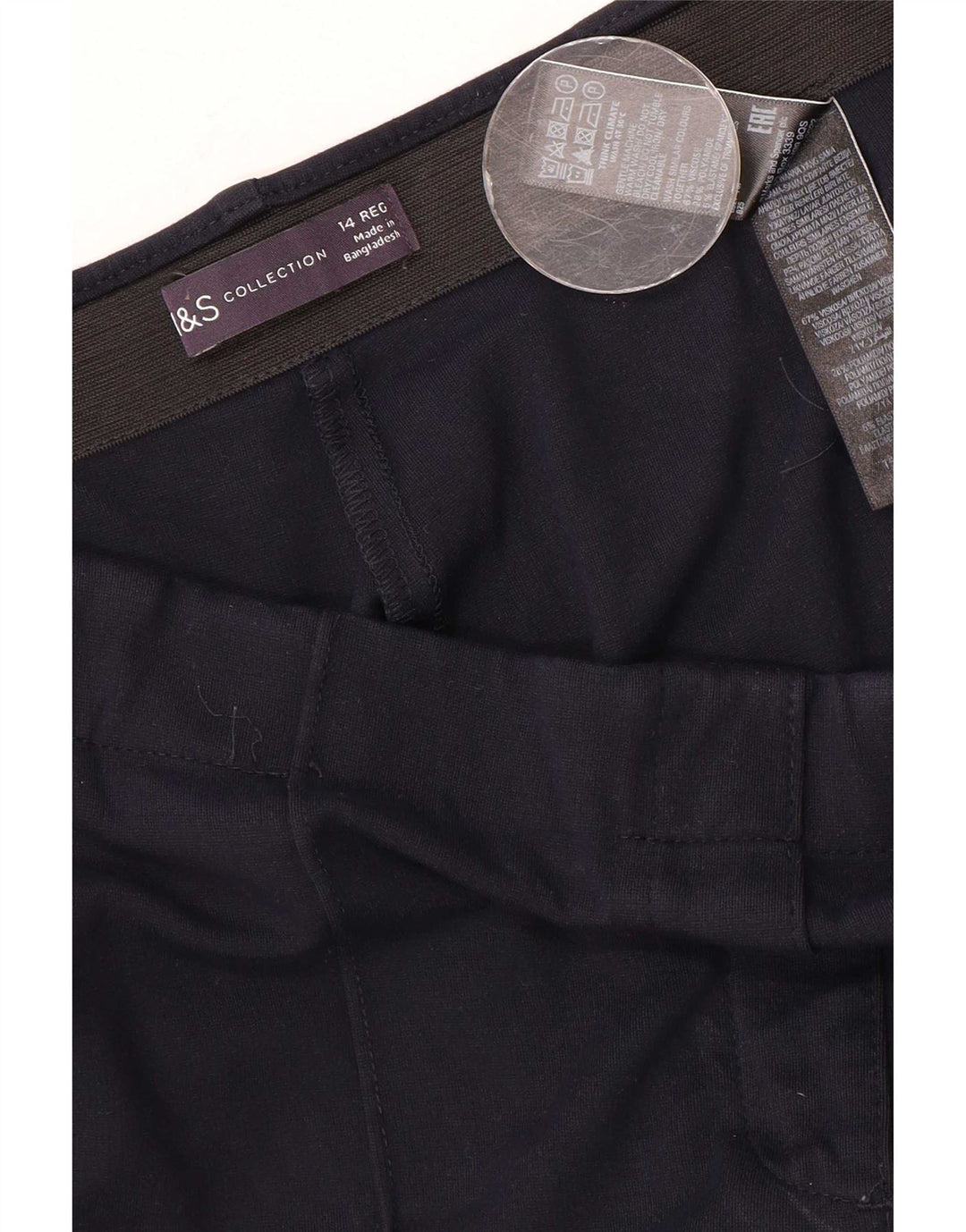 Marks & Spencer Chinobukser til kvinder UK 14 Medium W30 L28 Marineblå