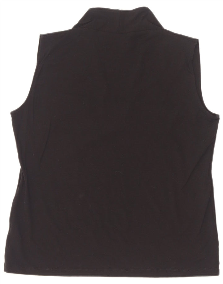 Marks & Spencer Damevest Top UK 16 Large Black Viscose