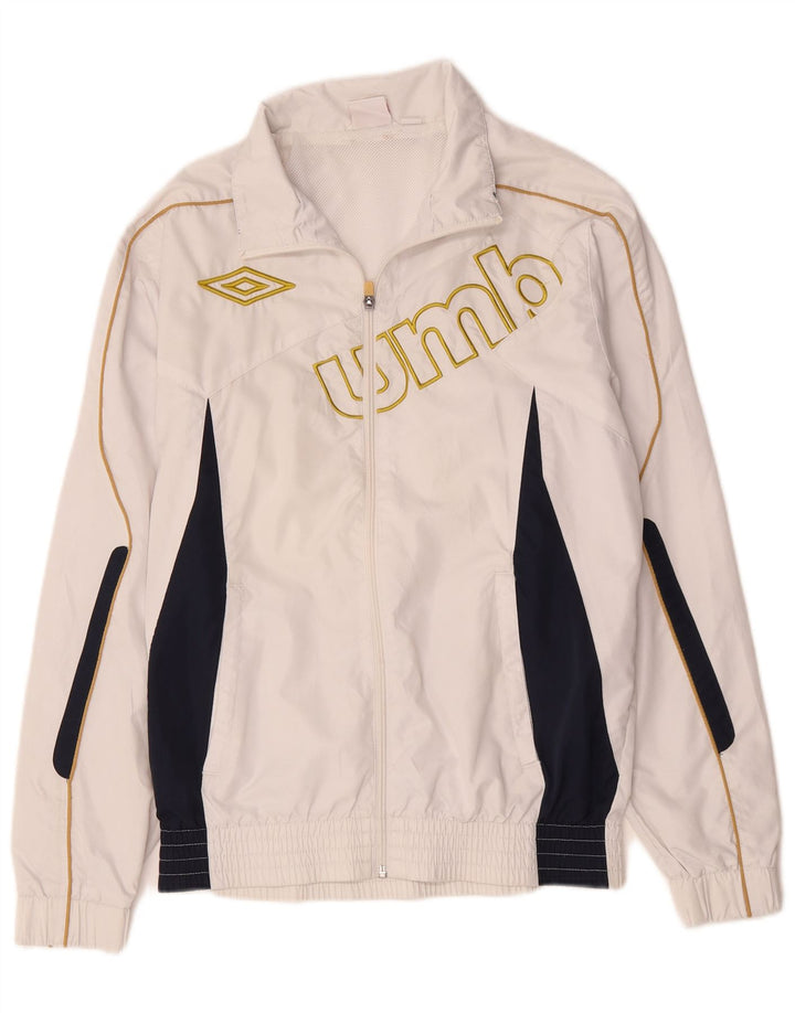 Umbro Herre Grafisk Træningsdragt Top Jakke Lille Hvid Colourblock Polyester