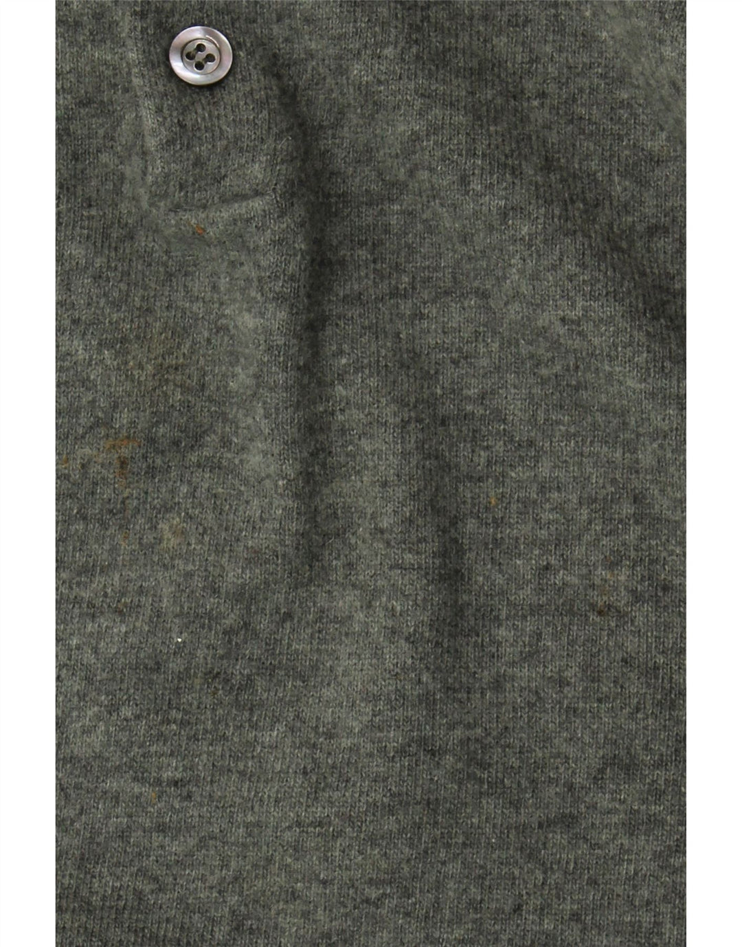 Benetton Herre Polo Neck Jumper Sweater Lille Grøn Virgin Wool