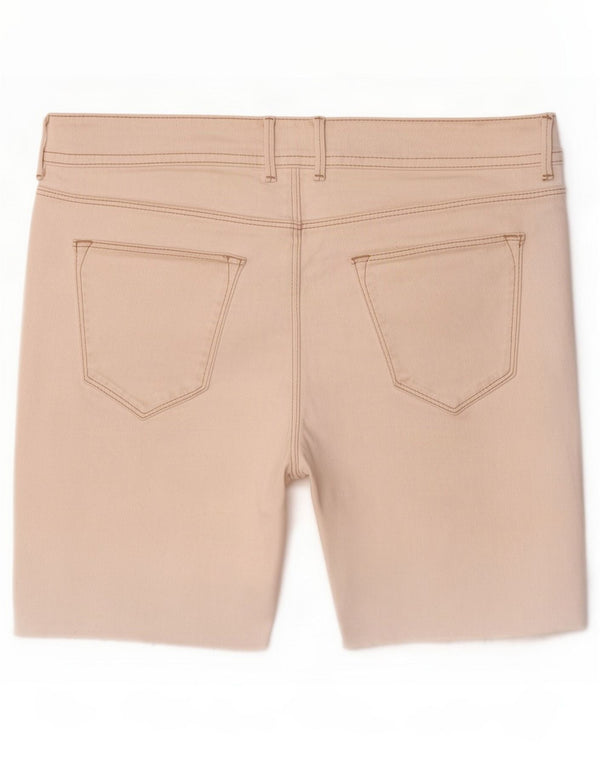 Massimo Dutti Dame Denim Shorts EU 38 Small W28 White Cotton