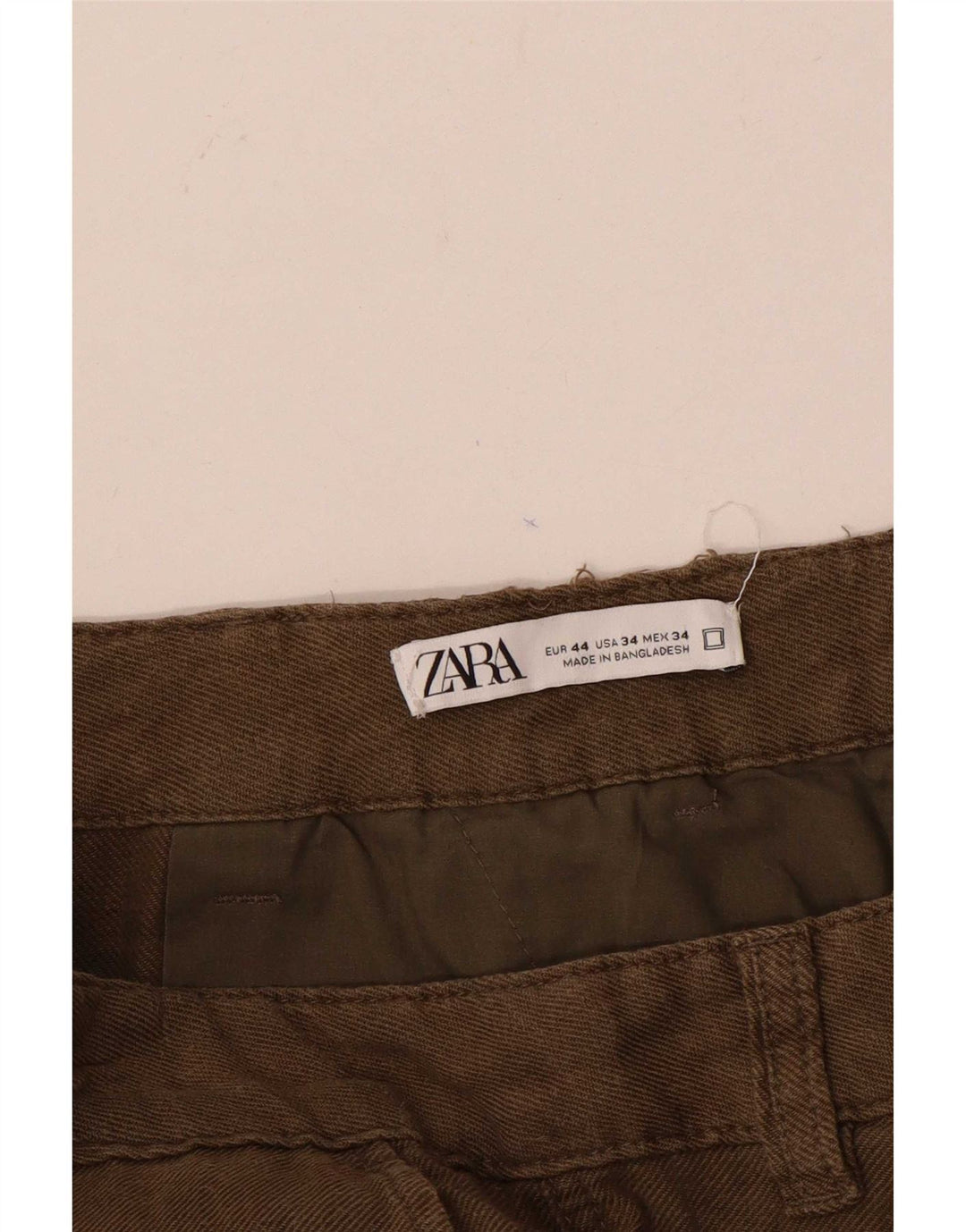 Zara Herre Cargo Shorts EU 44 Large W34 Brun