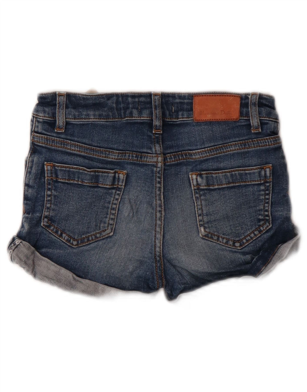 Massimo Dutti Pige Denim Shorts 5-6 År W22 Blå Bomuld