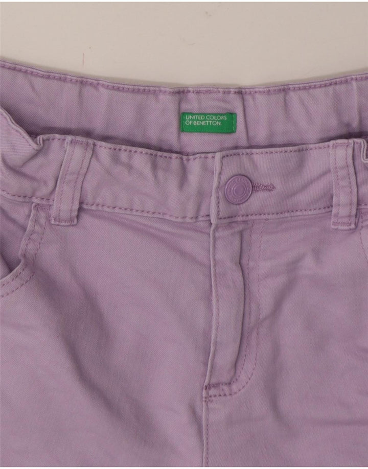 BENETTON Womens Denim Shorts W28 Medium Purple Vintage Benetton and Second-Hand Benetton from Messina Hembry 