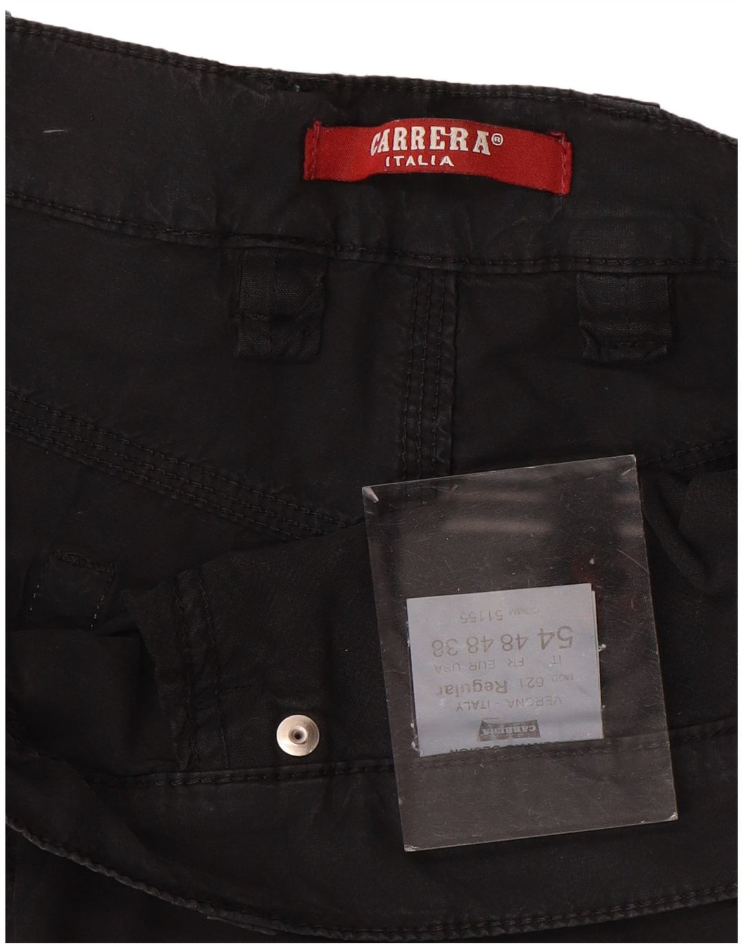 CARRERA Casual Shorts til mænd IT 54 2XL W38 Sort Bomuld