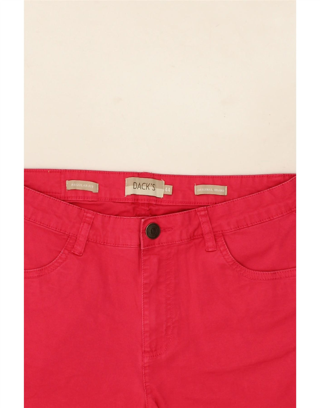 DACK'S Womens Regular Fit Casual Shorts IT 44 Medium W28 Pink Cotton Vintage Dack's and Second-Hand Dack's from Messina Hembry 