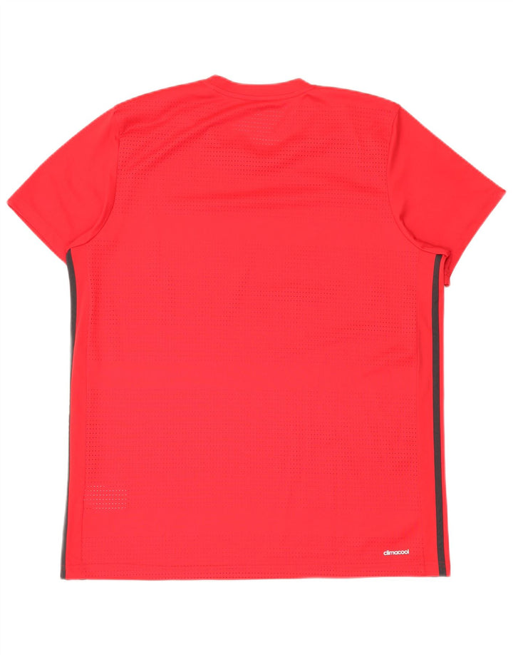 Adidas Herre Climacool T-Shirt Top XL Rød Polyester
