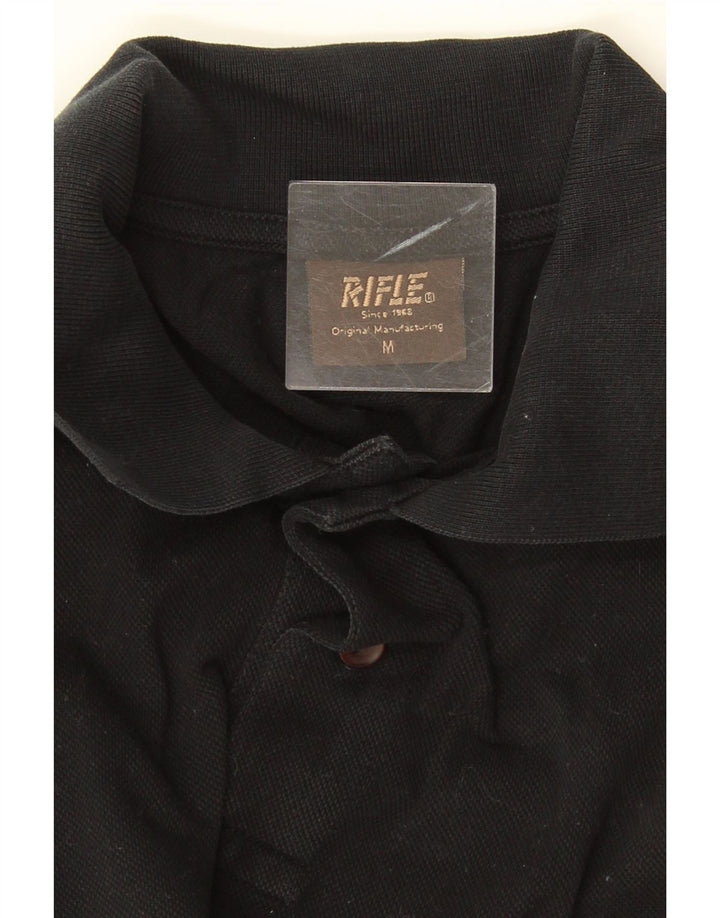 Rifle Herre poloshirt Medium Sort