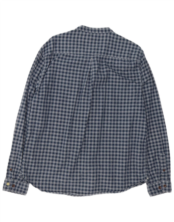 White Stuff Herre Classic Fit Shirt XL Blue Gingham Cotton