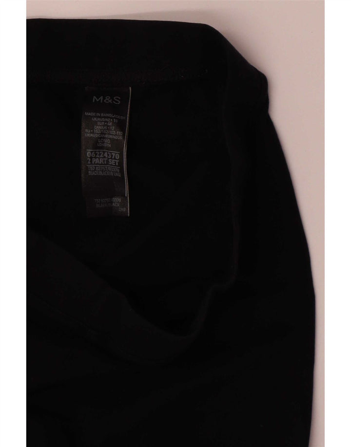 Marks & Spencer Womens Leggings UK 16 Large Black Bomuld