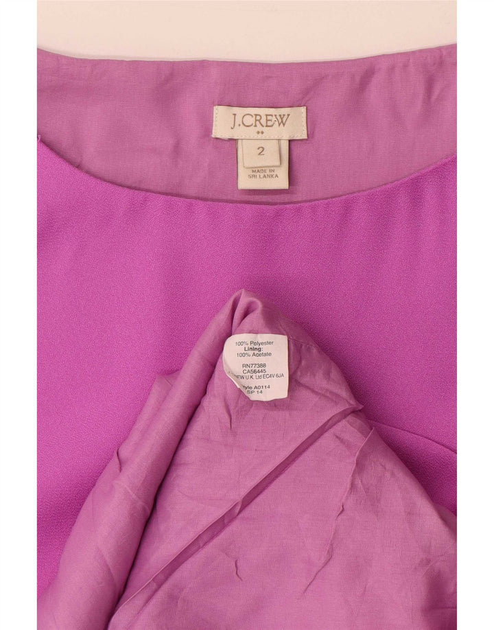 J. Crew Kvinders Ærmeløs Skede Kjole US 2 XS Lilla Polyester