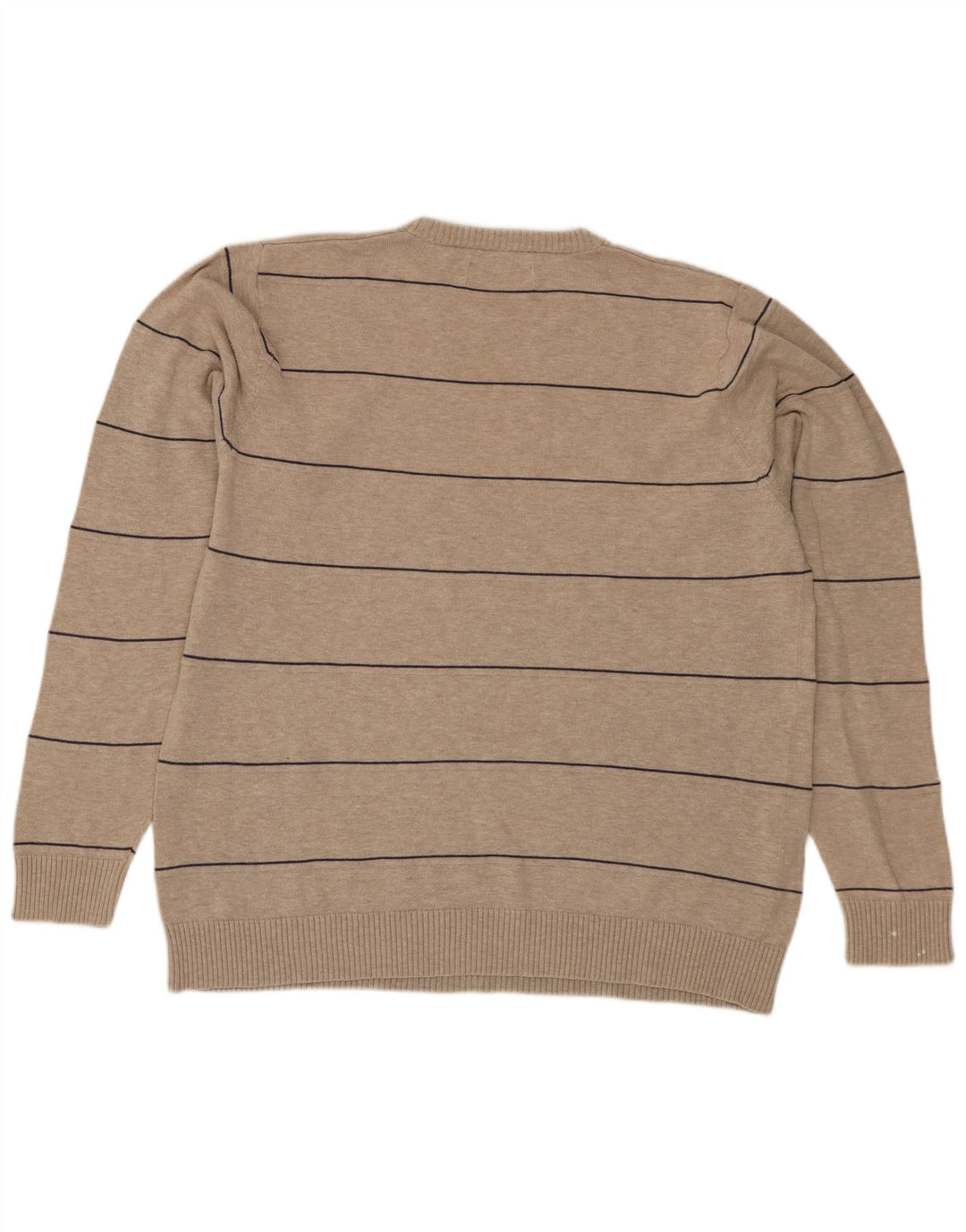 Marks & Spencer Herre Blue Harbor Crew Neck sweater Medium Beige