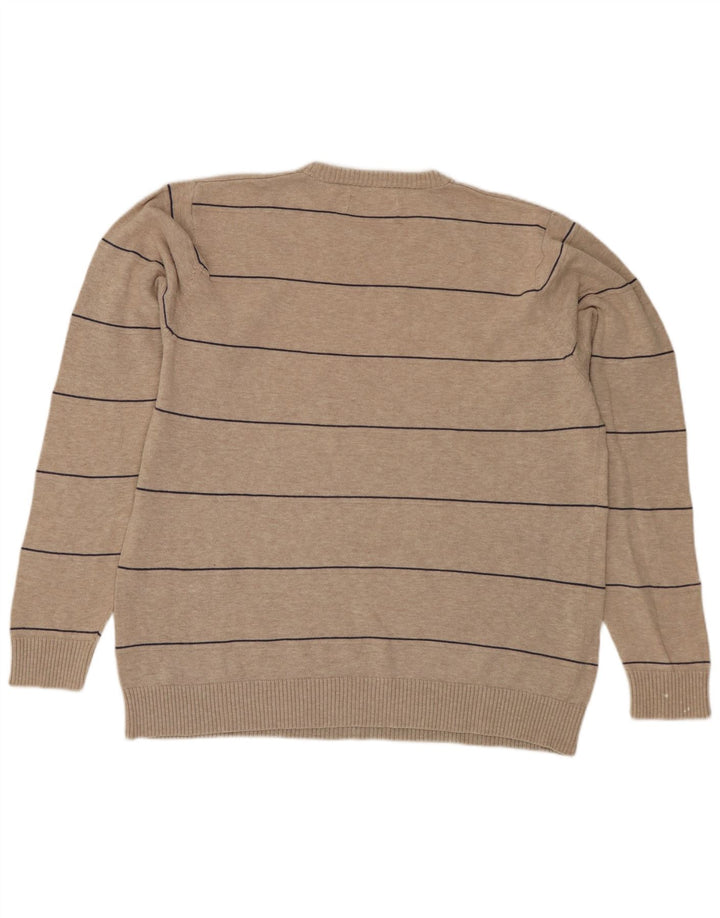 Marks & Spencer Herre Blue Harbor Crew Neck sweater Medium Beige