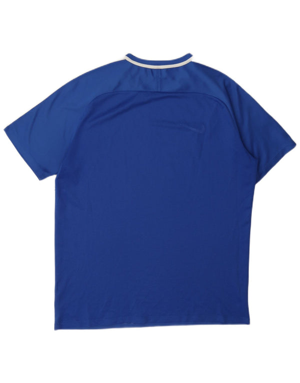 Nike Herre Dri Fit T-Shirt Top XL Blå Colourblock