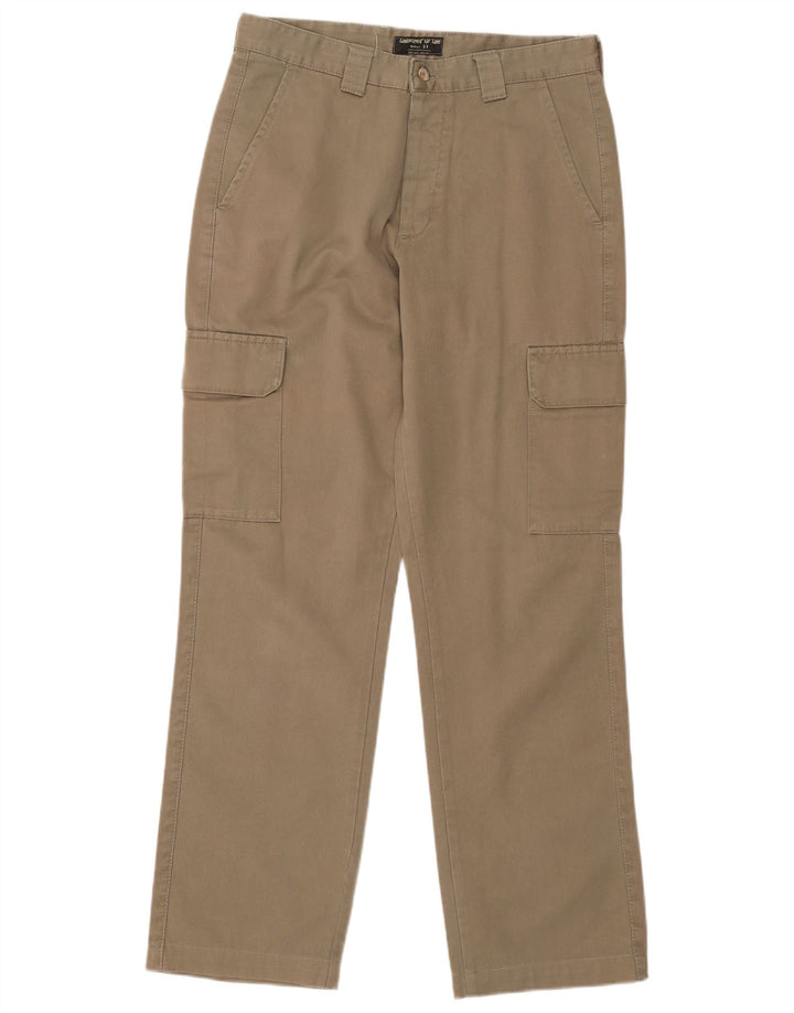 LEE Straight Cargo Bukser til mænd W31 L31 Beige Bomuld