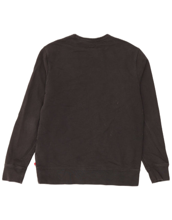 Levi's Herre grafisk sweatshirt Jumper Medium Sort Bomuld