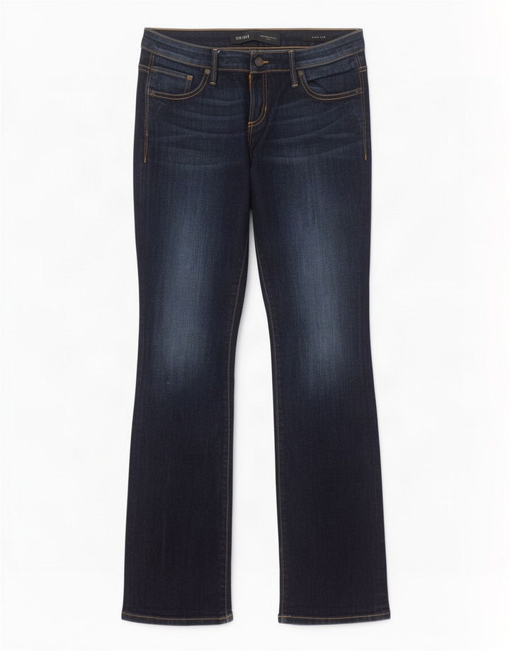Guess Dame Jeans med lav bootcut W29 L33 Marineblå Bomuld