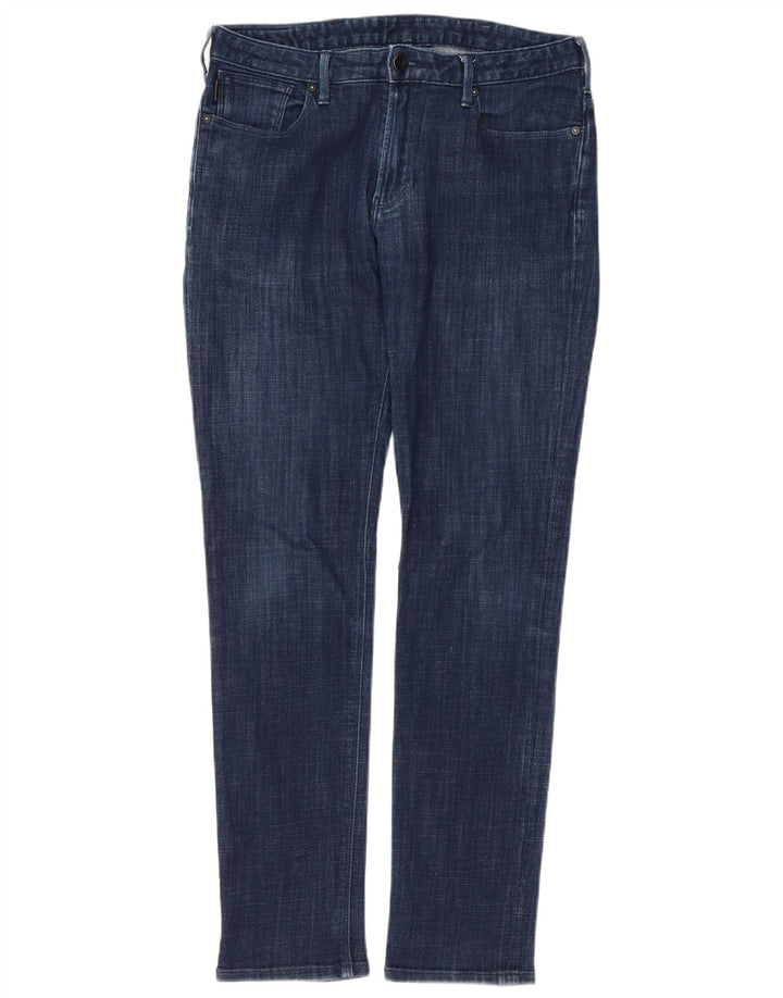 ARMANI Womens Slim Jeans W30 L30  Blue Cotton