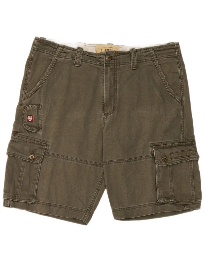 Element Herre Cargo Shorts W36 Large Khaki Bomuld