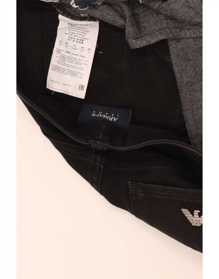Armani Dame Skinny Jeans W28 L30 Sort Bomuld