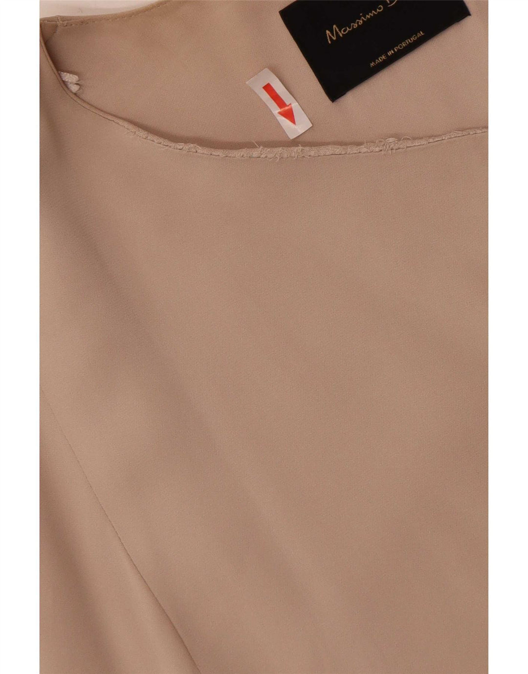 Massimo Dutti Dame Longline ærmeløs blazerjakke UK 14 Medium Beige