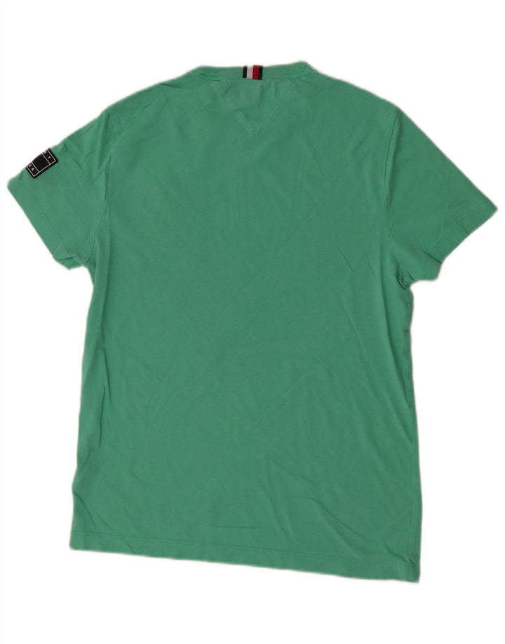 Tommy Hilfiger Herre T-Shirt Top Lille Grøn Bomuld