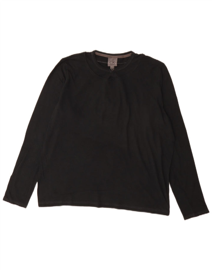 Calvin Klein Jeans Herre Top Langærmet IT 50 Medium Sort