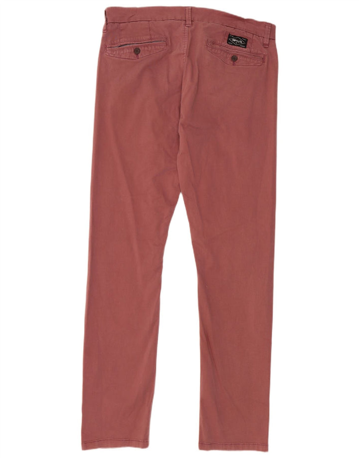 Rip Curl Herre Slim Chino Bukser W34 L30 Maroon Cotton