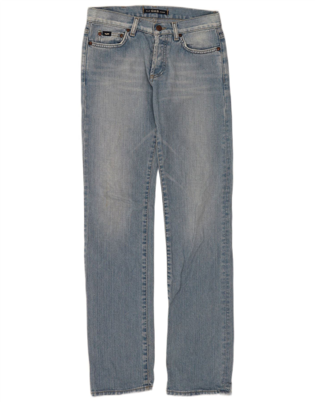 Gas Straight Jeans til kvinder W27 L32 Blå Bomuld