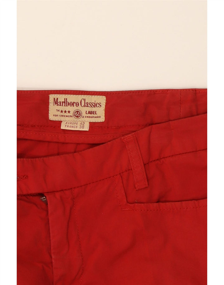 MARLBORO CLASSICS Womens Straight Suit Trousers EU 42 Large W30 L27 Red Vintage Marlboro Classics and Second-Hand Marlboro Classics from Messina Hembry 