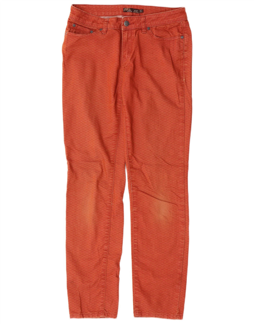 Prana Dame Straight Jeans US 4 Small W27 L31 Orange Ternet Bomuld