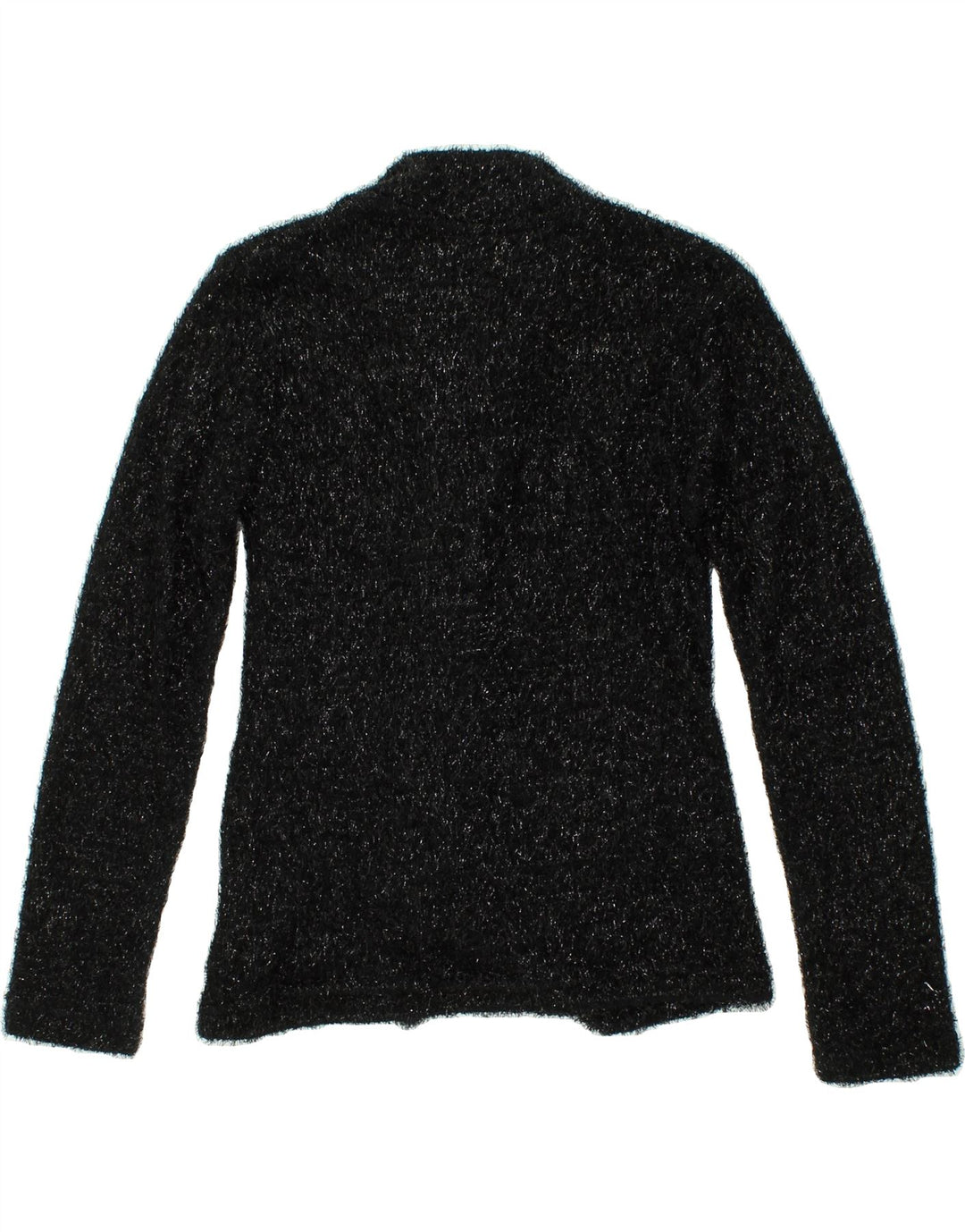 VINTAGE Womens Cardigan Sweater UK 10 Small Black Flecked Vintage Vintage and Second-Hand Vintage from Messina Hembry 