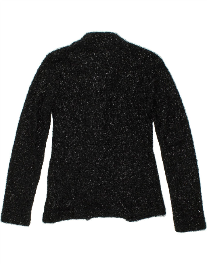 VINTAGE Womens Cardigan Sweater UK 10 Small Black Flecked Vintage Vintage and Second-Hand Vintage from Messina Hembry 