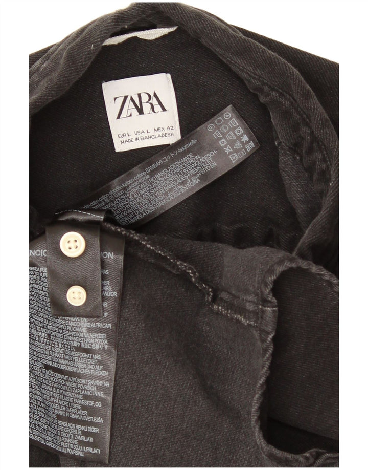 Zara Denimskjorte til mænd, stor grå bomuld
