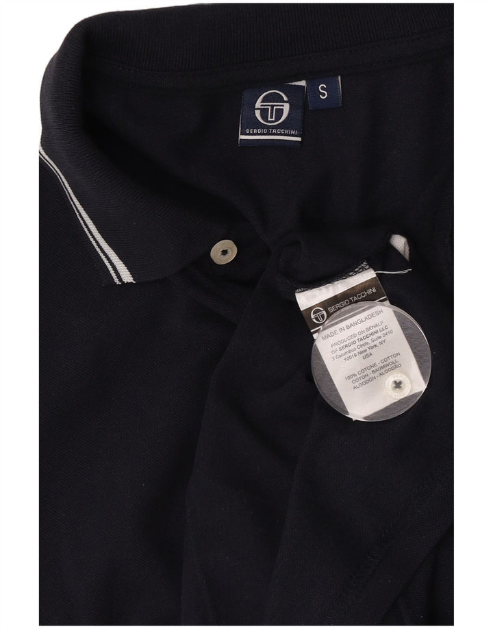 Sergio Tacchini herre poloshirt lille marineblå bomuld