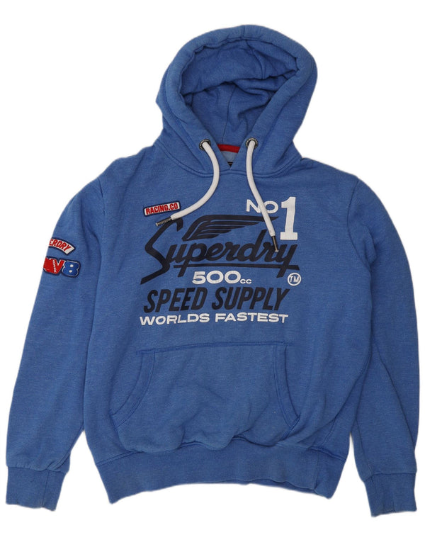 Superdry Grafisk hættetrøje til mænd 2XL blå bomuld