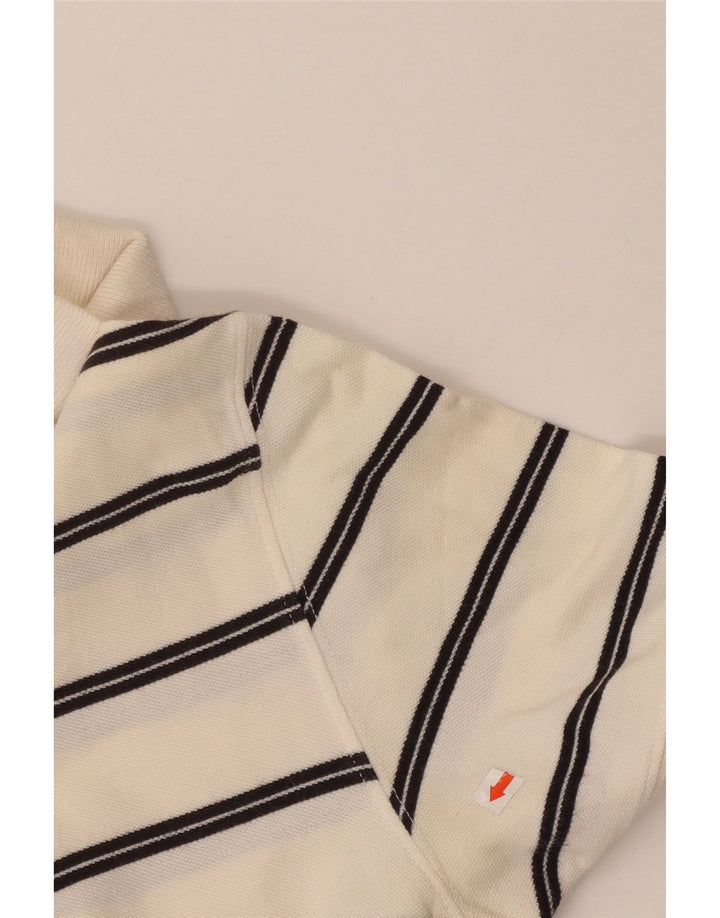 Massimo Dutti Herre poloshirt Medium Off White Stribet bomuld