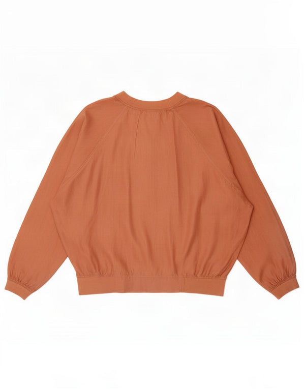 Vintage Dame Oversized Top Langærmet IT 44 Medium Orange