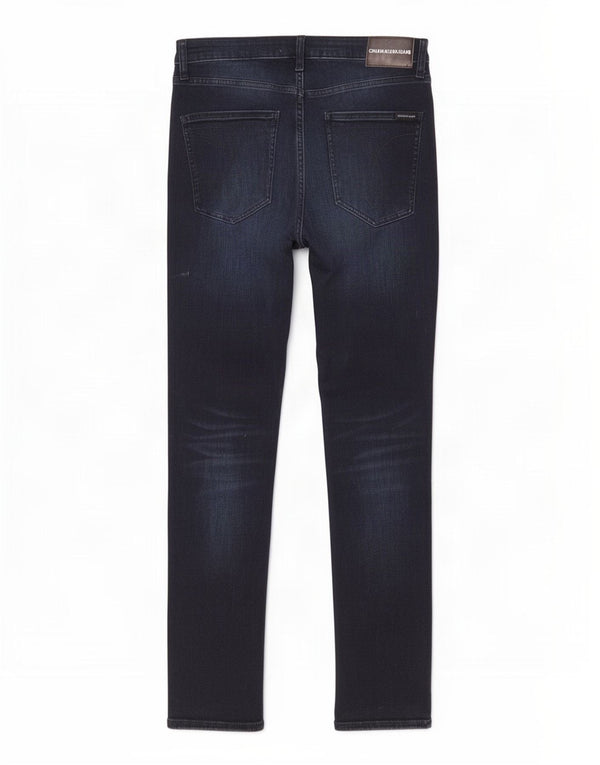 Calvin Klein Mens Skinny Jeans W34 L32 Navy Blue Cotton