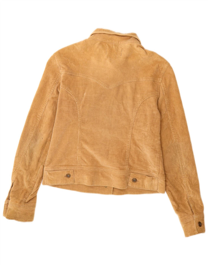 A Wear Womens Corduroy Jacket UK 12 Medium Beige Bomuld