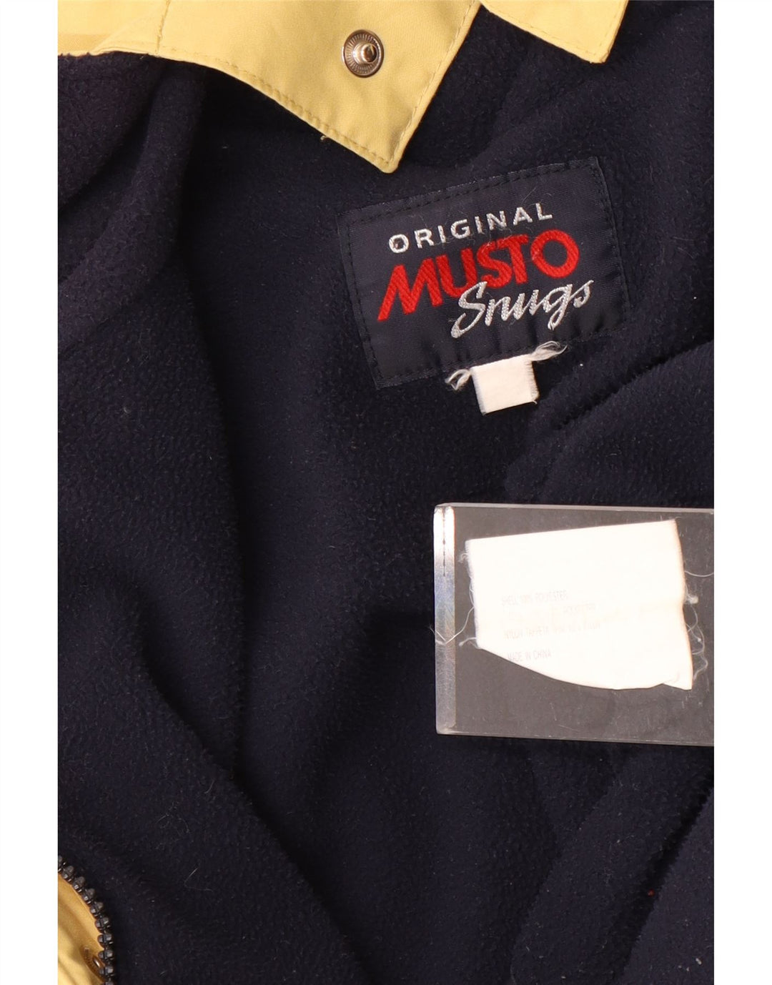 Musto Herre Hooded Parka Jacket UK 40 Large Yellow Polyester