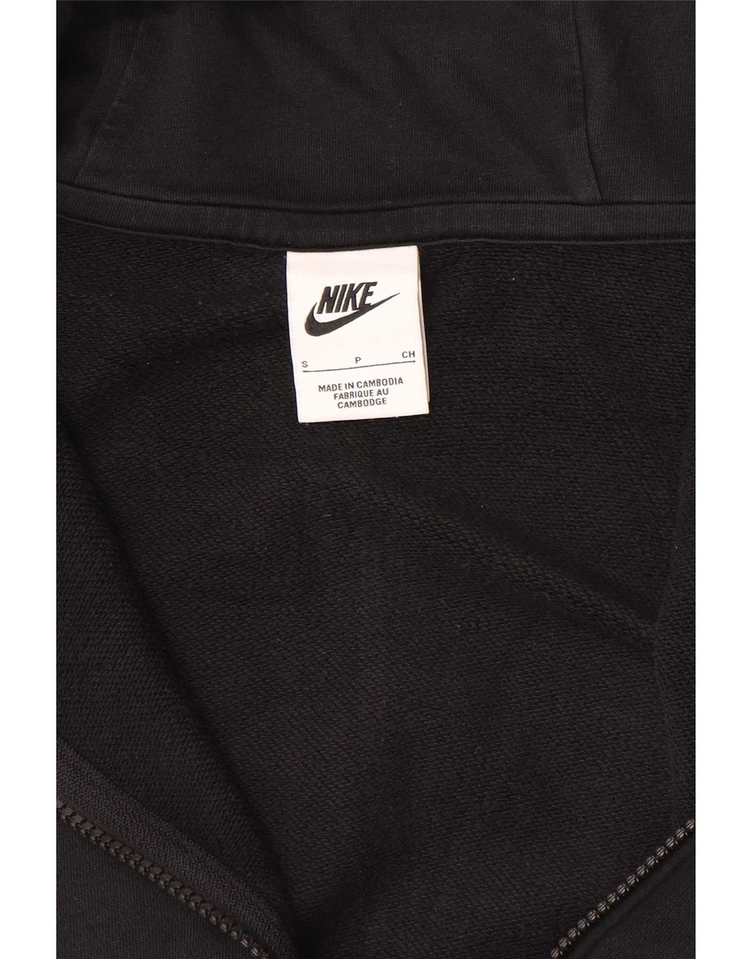 Nike Dame Oversized Hættetrøje Sweater UK 10 Lille Sort