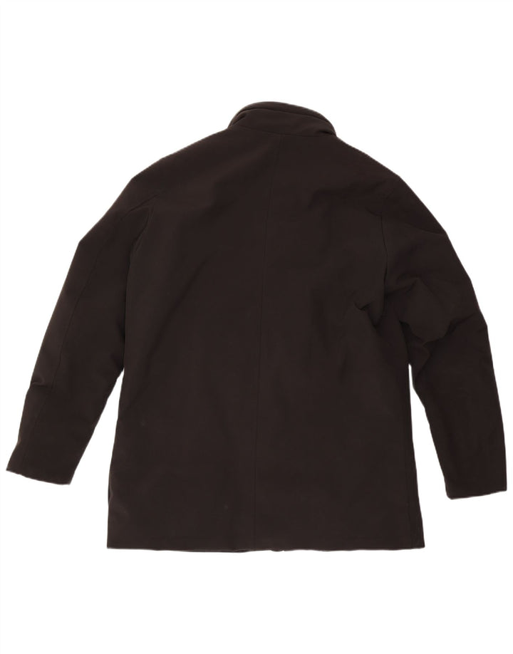Blauer Polstret Herrejakke UK 40 Stor Sort Nylon