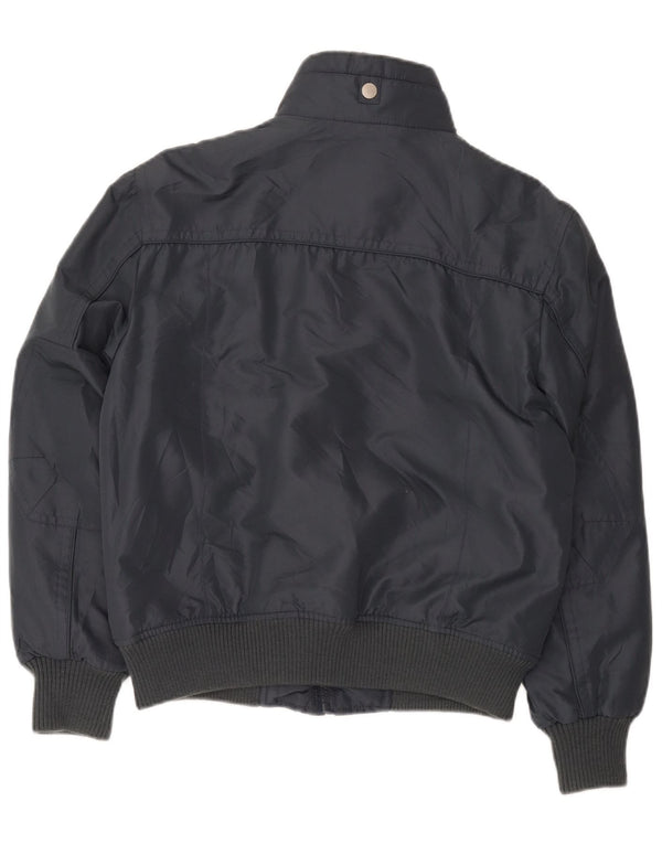 Vintage Bomberjakke til mænd UK 38 Medium Grey Polyester