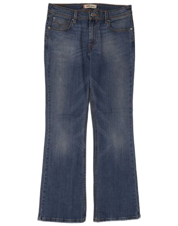 Levi's Dame 629 Bootcut Jeans W30 L32 Blå Bomuld