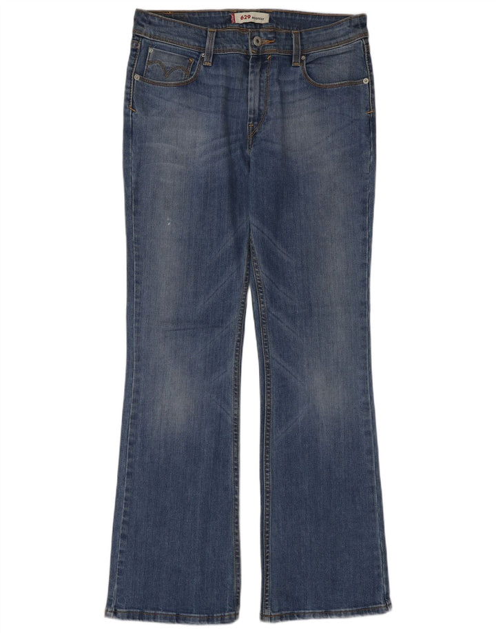 Levi's Dame 629 Bootcut Jeans W30 L32 Blå Bomuld